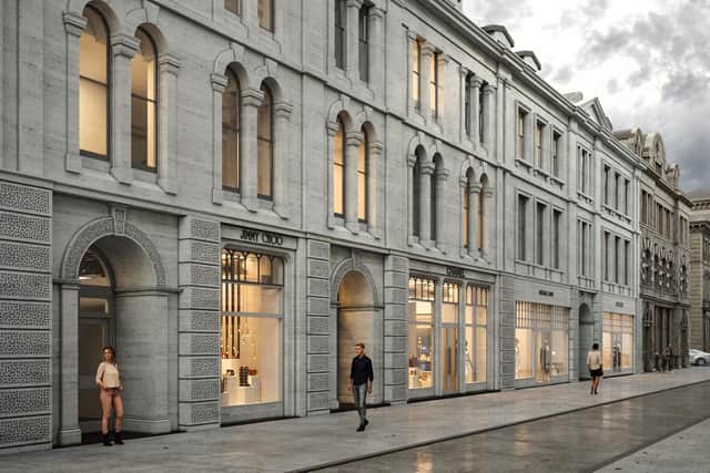 An artist’s impression of how part of the redevelopment should appear.