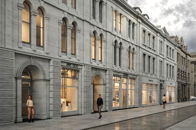 An artist’s impression of how part of the redevelopment should appear.