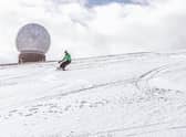 Lowther Hills Ski Club volunteer Tim Mullens, enjoying some fresh tracks PIC: Ross Dolder / Lowther Hills Ski Club