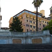 Hotel Hassler Roma, sits at the top of the city's Spanish Steps. Pic: Contributed