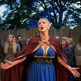 Emma Morwood as Dido in Dido and Aeneas at Pitlochry Festival Theatre PIC: Fraser Band