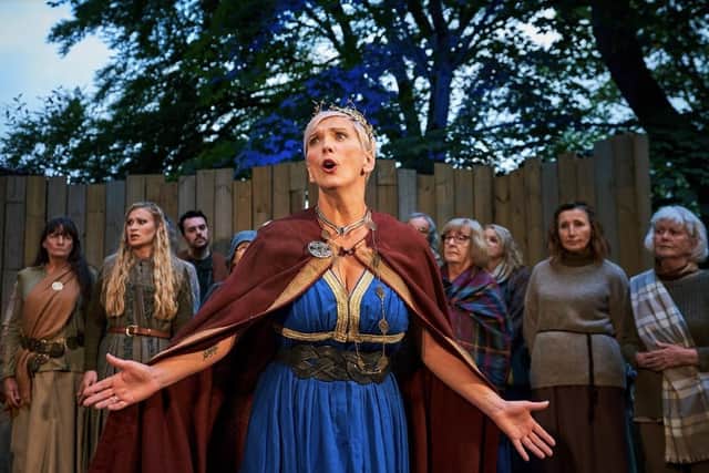Emma Morwood as Dido in Dido and Aeneas at Pitlochry Festival Theatre PIC: Fraser Band