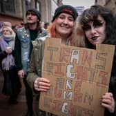 Trans rights demonstrators in Glasgow last weekend (Picture: Jeff J Mitchell/Getty Images)