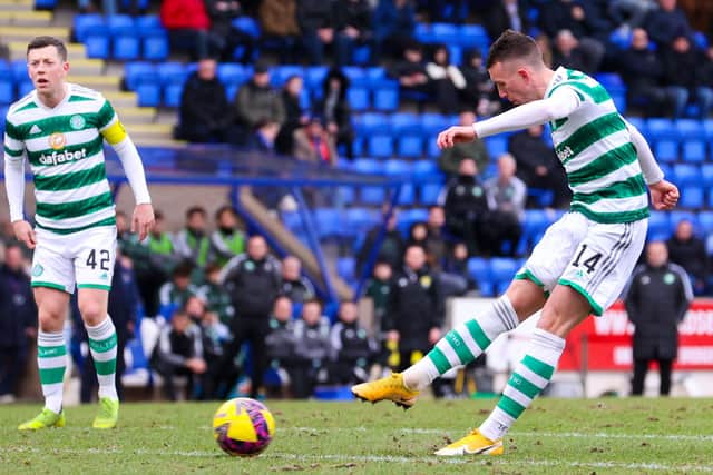 In netting Celtic's final goal in their 4-1 victory away to St Johnstone, David Turnbull ensured his team have now bagged four goals in four of their past eight league outings. (Photo by Alan Harvey / SNS Group)