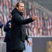 Hearts manager Robbie Neilson during the 2-1 win against Inverness.