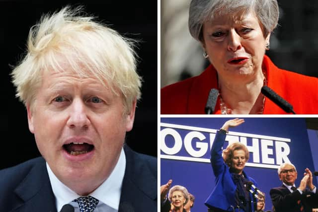 Boris Johnson, Theresa May, and Margaret Thatcher are among the UK Prime Ministers who have resigned (Getty/PA)