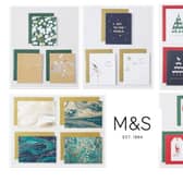 A selection of this year's M&S Christmas cards