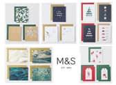 A selection of this year's M&S Christmas cards