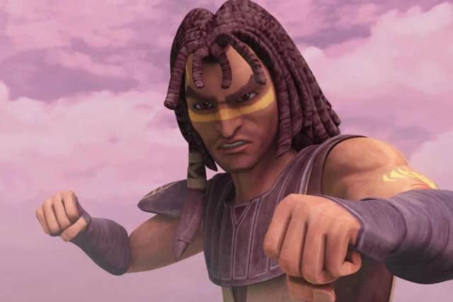 Quinlan Vos is briefly seen in Phantom Menace but the character was expanded on in Clone Wars. Photo: Star Wars.