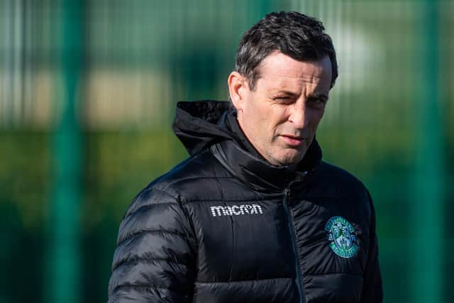 Hibs boss Jack Ross.