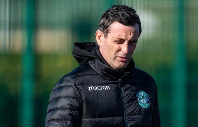 Hibs boss Jack Ross.