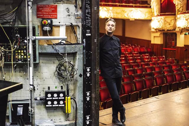 Head of stage Tony King on the old stage at the King's Theatre in Edinburgh. Picture: Anneleen Lindsay