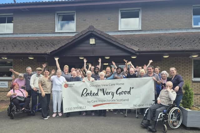 Douglas View staff and residents celebrate "Very Good" rating from Care Inspectorate Scotland