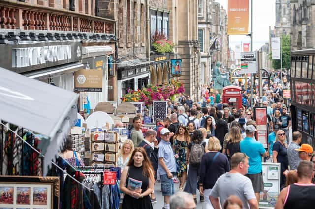 Shopping for visitors to UK destinations such as Edinburgh’s Royal Mile is now 20 per cent more expensive than in every other EU country