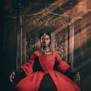 Jodie Turner-Smith as Anne Boleyn in the new Channel 5 TV series. Picture: PA Photo/ViacomCBS Networks International
