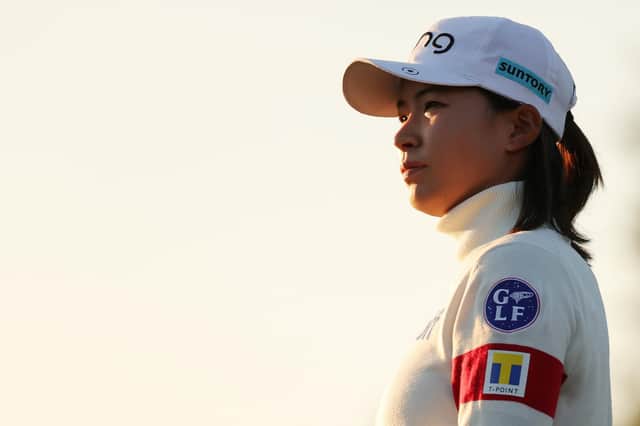 Hinako Shibuno of Japan looks on during the third round of the 75th US Women's Open at Champions Golf Club in Houston, Texas. Picture: Carmen Mandato/Getty Images