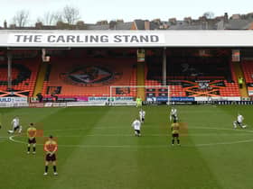 Dundee United players make a stand against racism instead of taking a knee before their 1-0 win over Aberdeen at Tannadice  (Photo by Craig Foy / SNS Group)