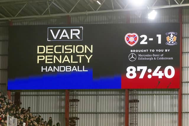 VAR has been in operation in the Scottish Premiership since October. (Photo by Roddy Scott / SNS Group)
