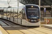 Edinburgh Tram at Murrayfield Stadium