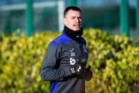 Hibs midfielder Melker Hallberg is recovering from a long-term injury.