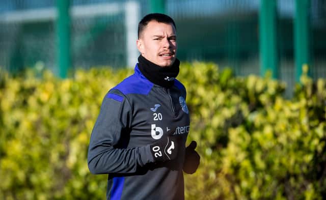 Hibs midfielder Melker Hallberg is recovering from a long-term injury.