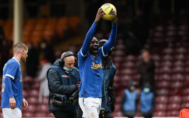 Rangers striker Fashion Sakala has a great record against Motherwell. (Photo by Craig Williamson / SNS Group)
