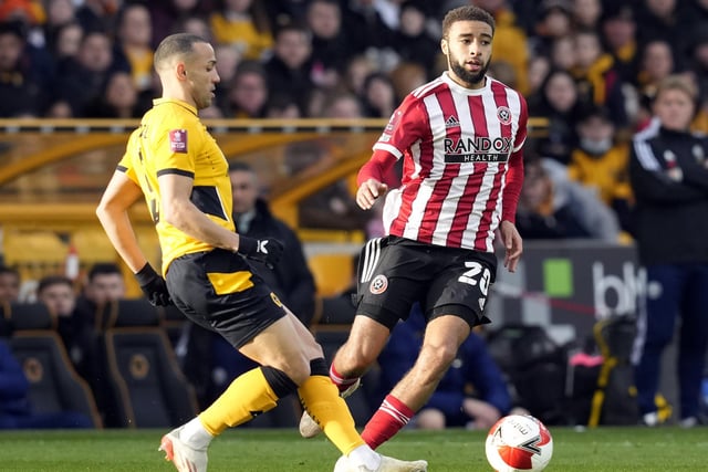 Survived an early penalty appeal when he looked to clip Podence in the Blades area, but referee Dean Whitestone was having none of it. Showed some promising moments going forward but was caught out of position - and punished - badly for Wolves' second goal