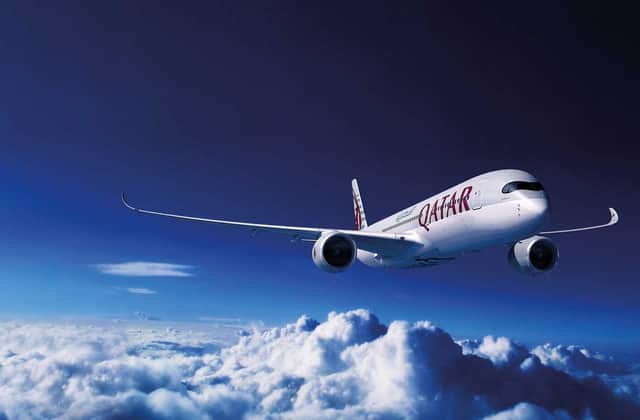 Qatar Airways links Edinburgh with its Doha hub for long-haul connections.