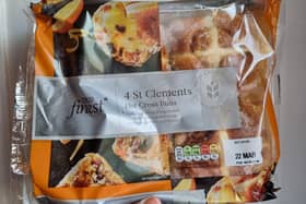 Tesco St Clement's hot cross buns