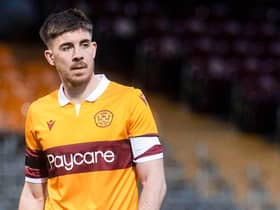 Declan Gallagher - Motherwell are not happy that Aberdeen announced the defender's pre-contract signing last week (Photo by Craig Foy / SNS Group)