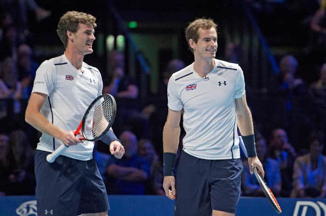 The Murray brothers have previously competed together in Scotland for Team GB in the Davis Cup. Photo by Paul Devlin/SNS Group