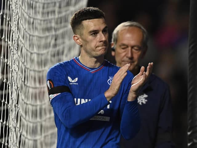Tom Lawrence has not featured for Rangers since being injured in the 1-0 win over Real Betis on September 21. (Photo by Rob Casey / SNS Group)