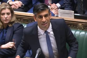 Rishi Sunak speaks during Prime Minister's Questions in the House of Commons. Picture: House of Commons/PA Wire