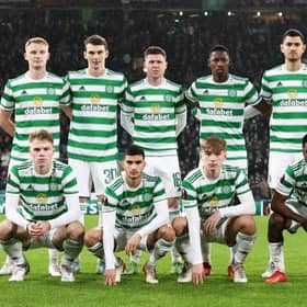 Celtic manager Ange Postecoglou made 11 changes to his starting line-up for the Europa League game against Real Betis. (Back - Left to Right) Liam Scales, Liam Shaw, James McCarthy, Osaze Orhogide, Nir Bitton and Scott Bain. (Front - Left to Right) Stephen Welsh, Liel Abada, Adam Montgomery, Ismaila Soro and Albian Ajeti. (Photo by Craig Williamson/SNS Group)
