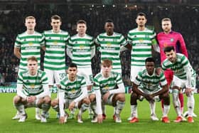 Celtic manager Ange Postecoglou made 11 changes to his starting line-up for the Europa League game against Real Betis. (Back - Left to Right) Liam Scales, Liam Shaw, James McCarthy, Osaze Orhogide, Nir Bitton and Scott Bain. (Front - Left to Right) Stephen Welsh, Liel Abada, Adam Montgomery, Ismaila Soro and Albian Ajeti. (Photo by Craig Williamson/SNS Group)