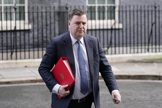 Works and Pensions Secretary, Mel Stride leaves at 10 Downing Street, London, after a Cabinet meeting ahead of the Budget..