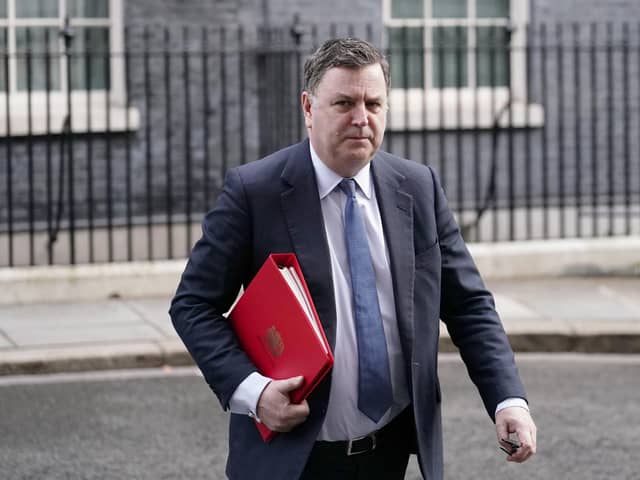 Works and Pensions Secretary, Mel Stride leaves at 10 Downing Street, London, after a Cabinet meeting ahead of the Budget..
