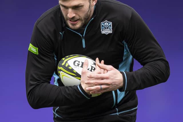 Richie Gray won a leadership award from Glasgow Warriors. (Photo by Ross MacDonald / SNS Group)