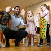 Humza Yousaf on a recent visit to Rowantree Primary School Early Years Service (Picture: Jeff J Mitchell/Getty Images)