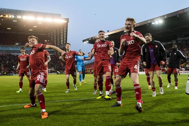 Aberdeen will benefit from the revenue generated from appearing in the group stage of European football next season. (Photo by Craig Foy / SNS Group)