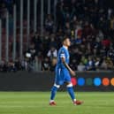 Rangers captain James Tavernier at full time during a UEFA Europa League group stage match at Sparta Prague.