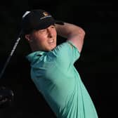 Craig Howie hits off on the third tee during day two of the Golf in Dubai Championship at Jumeirah Golf Estates. Picture: by Ross Kinnaird/Getty Images