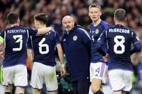 Scotland manager Steve Clarke sought to dampen down the excitement following the 2-0 defeat of Spain (Picture: Steve Welsh/PA)