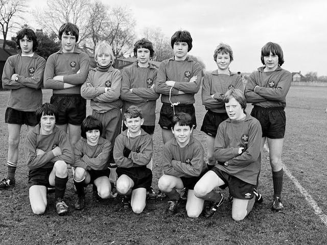 The 2nd Mansfield Scouts Football Team had their team photo taken in 1980
