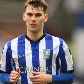 Liam Shaw of Sheffield Wednesday in action during the Sky Bet Championship match between Sheffield Wednesday and Birmingham City at Hillsborough Stadium on February 20, 2021 in Sheffield, England. (Photo by Michael Regan/Getty Images)