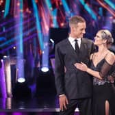 BBC Breakfast presenter Dan Walker with Nadiya Bychkova after he became the 10th celebrity to leave BBC1's Strictly Come Dancing