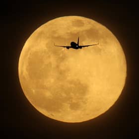 Supermoons appear bigger and brighter in the sky because they are slightly closer to the Earth (Getty Images)