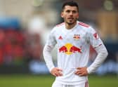 Lewis Morgan scored a stunning long-range volley for New York Red Bulls in the 4-1 win over DC United.  (Photo by Vaughn Ridley/Getty Images)