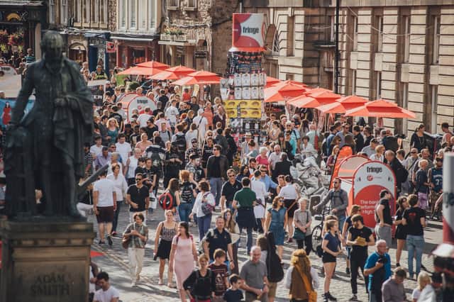 More than three million tickets were sold for the 2019 Edinburgh Festival Fringe, which was worth more than £300 million for the economy. Picture: David Monteith-Hodge