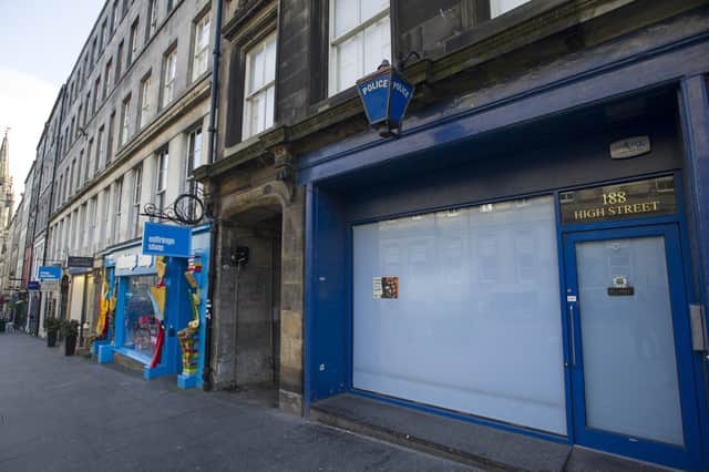 The former police station in the High Street, (Royal Mile) Edinburgh. Picture Ian Rutherford